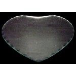 MIRROR - HEART with SCALLOPED EDGES