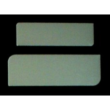 NAMEPLATE - STRAIGHT/ROUND / SILVER Lge