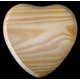 BASE/PLAQUE - 7"x7" HEART. SOLID PINE 